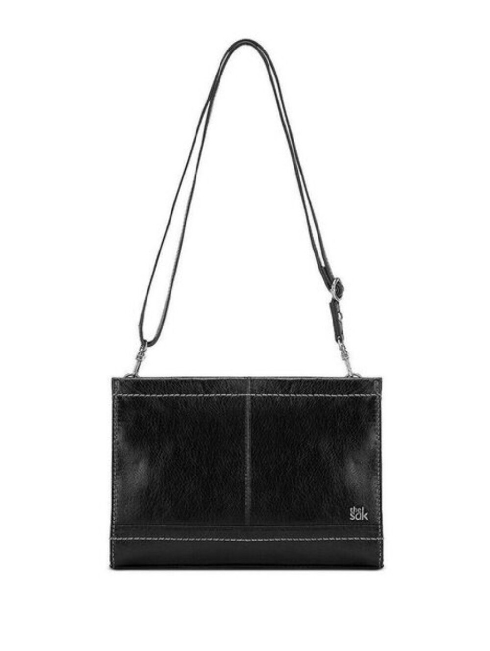 The Sak, Iris Leather Demi Clutch Crossbody Bag, Black Onyx